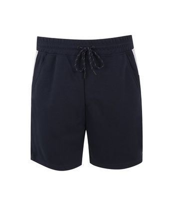 Image of Jack & Jones Navy Stripe Logo Side Jersey Shorts New Look