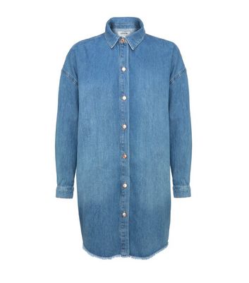 Blue Denim Shirt Dress | New Look