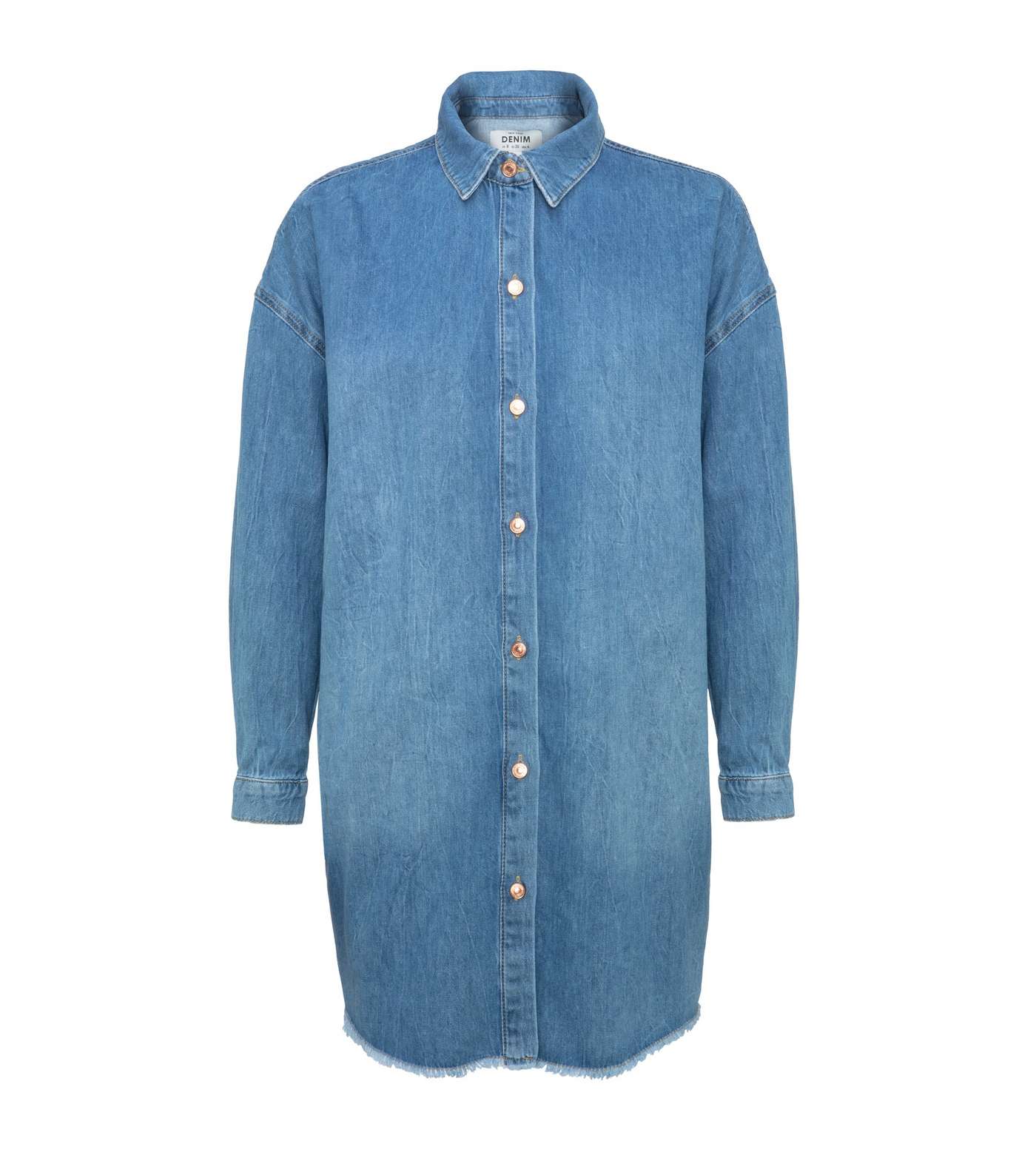Blue Denim Shirt Dress 