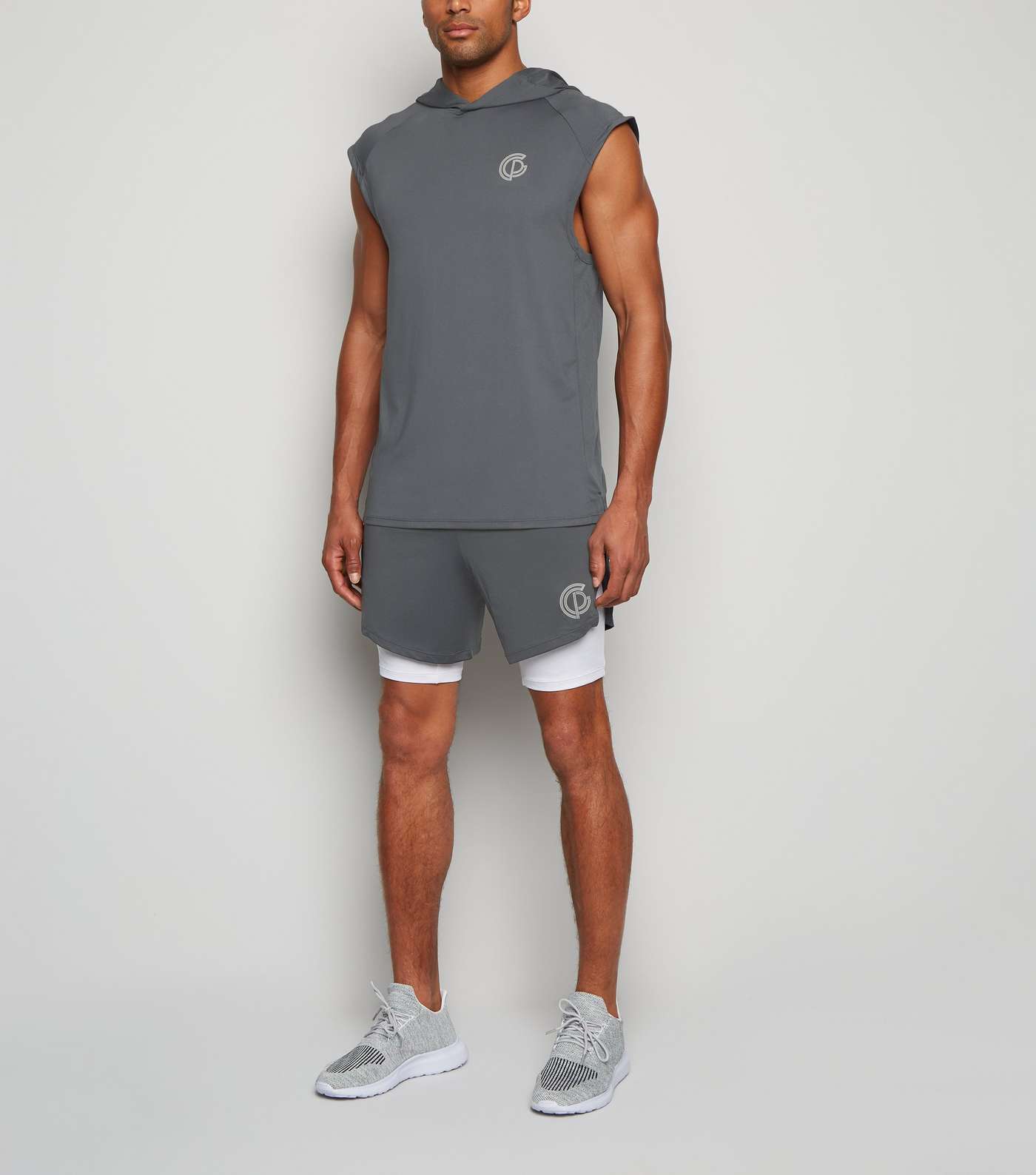 GymPro Grey Training Shell Shorts Image 2