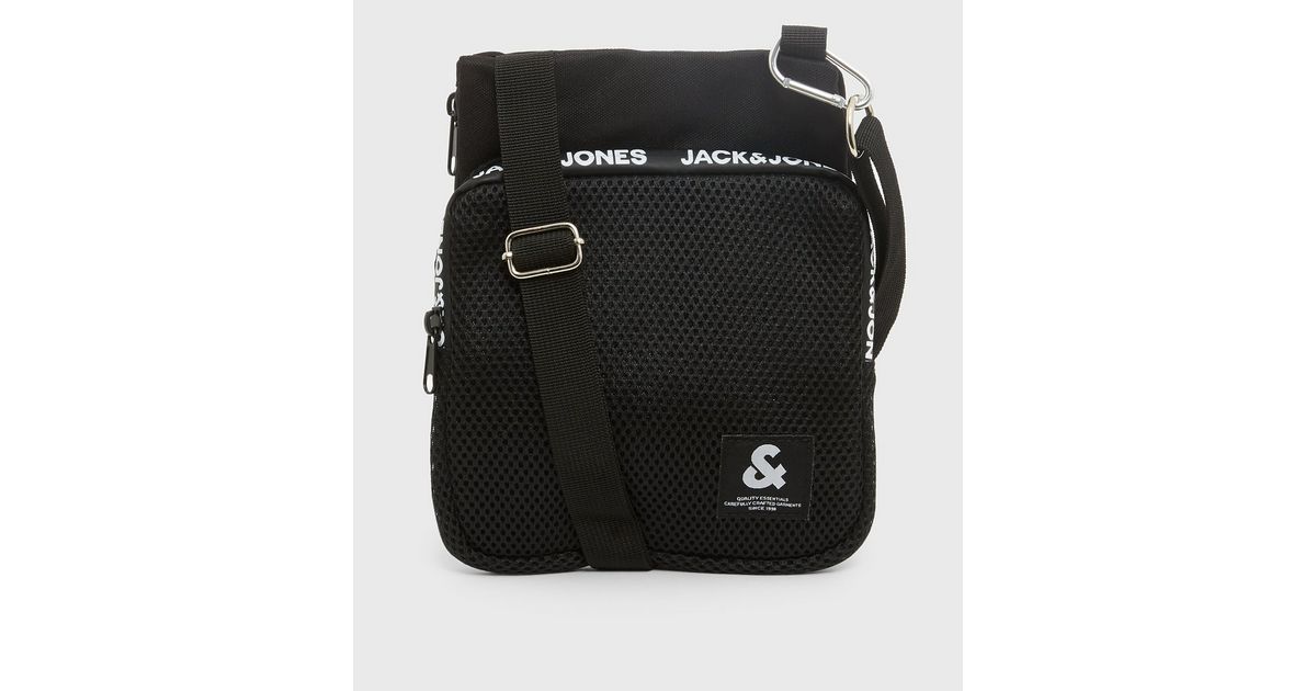 Jack & Jones Black Sling Bag | New Look