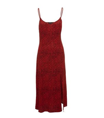 new look red summer dress
