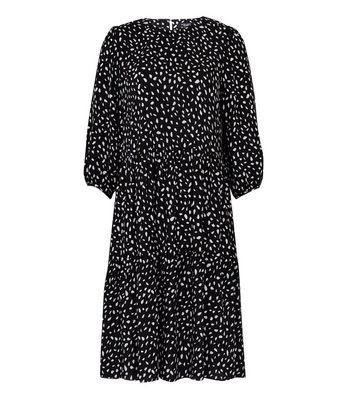 new look black spotty dress