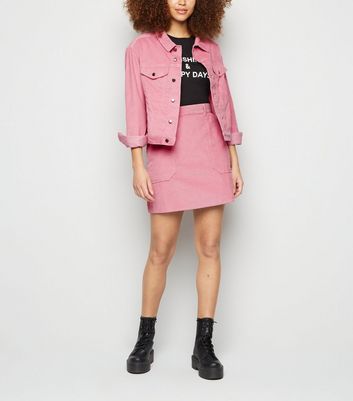 Topshop pink hot sale cord jacket