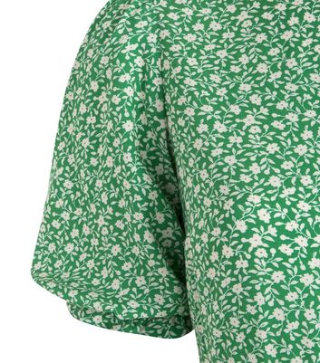 green floral dress new look