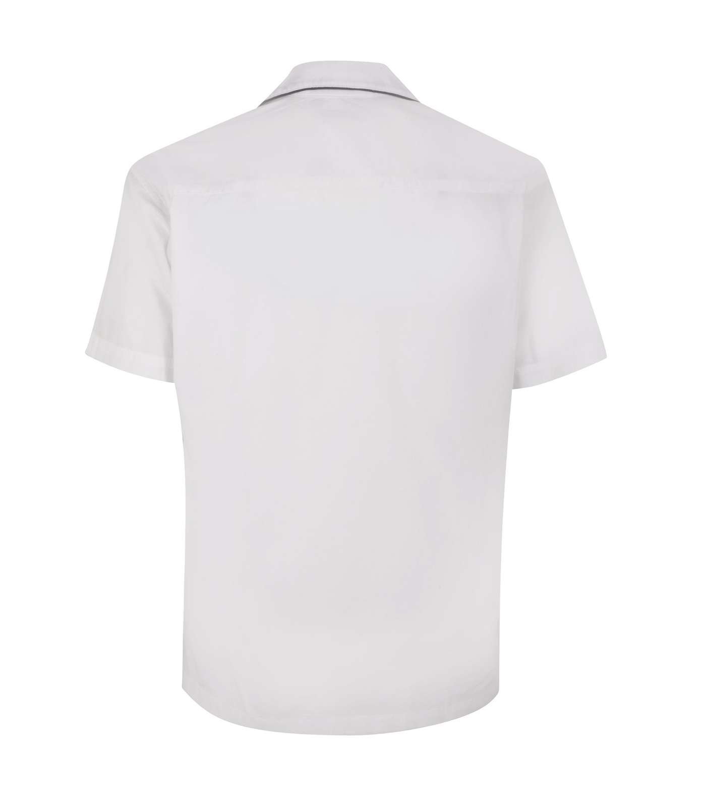 Jack & Jones White Piped Collared Shirt  Image 2