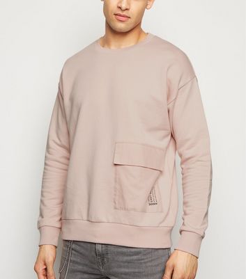 crew neck sweatshirt with front pocket