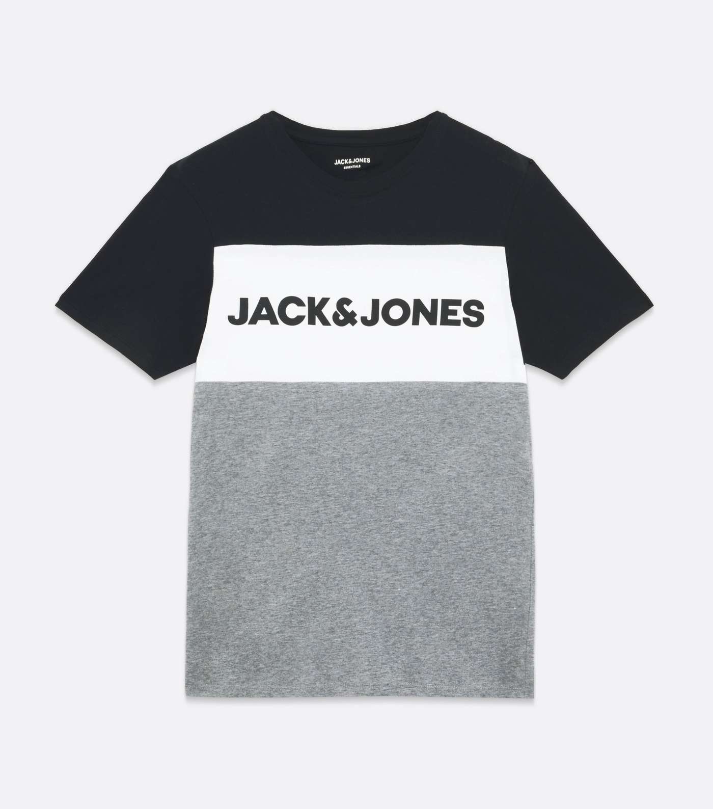 Jack & Jones Navy Colour Block Logo T-Shirt Image 5