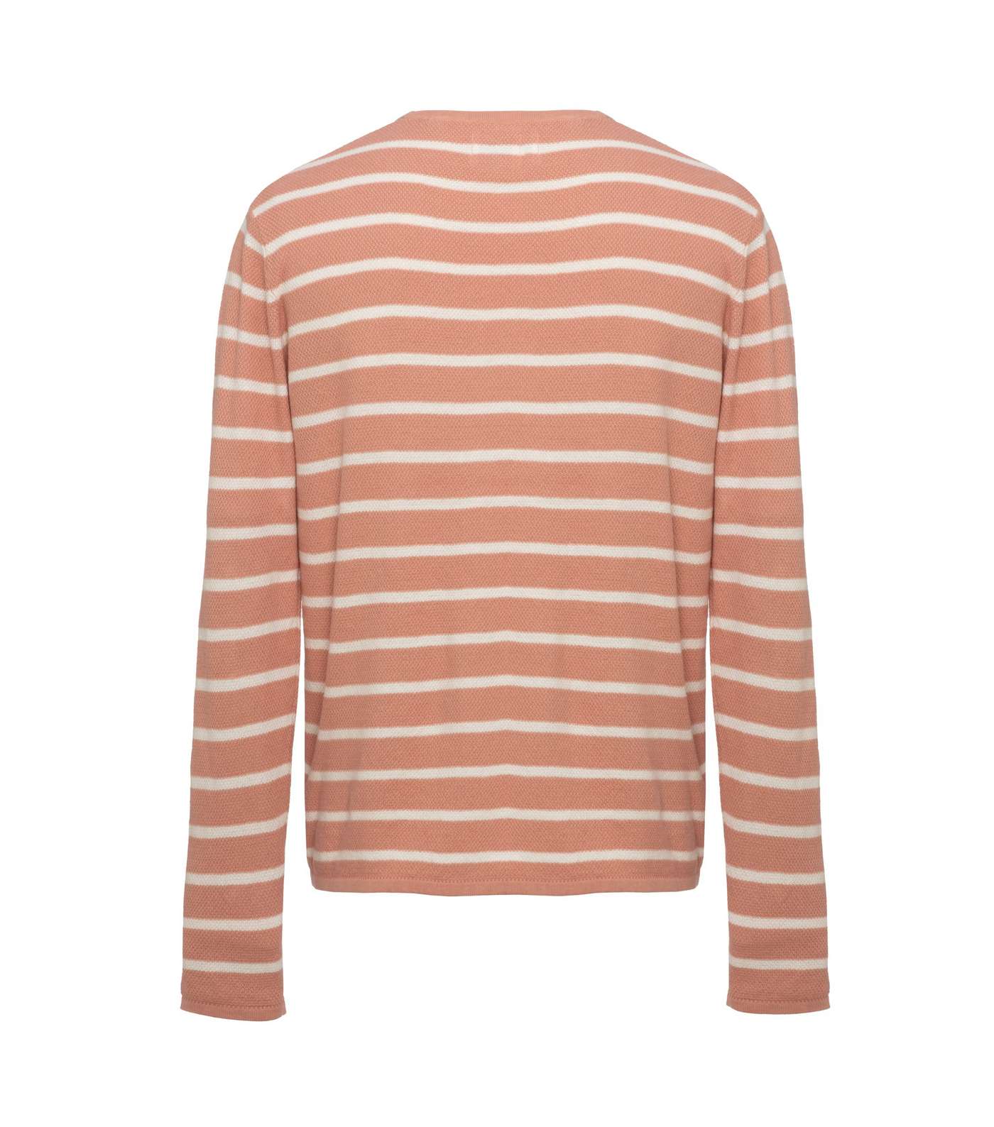 Only & Sons Pink Stripe Crew Neck Top  Image 2
