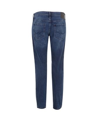 Image of Jack & Jones Blue Acid Wash Slim Jeans New Look
