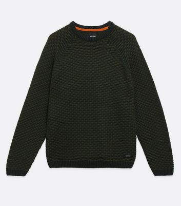 Image of Only & Sons Grey Stitch Jumper New Look