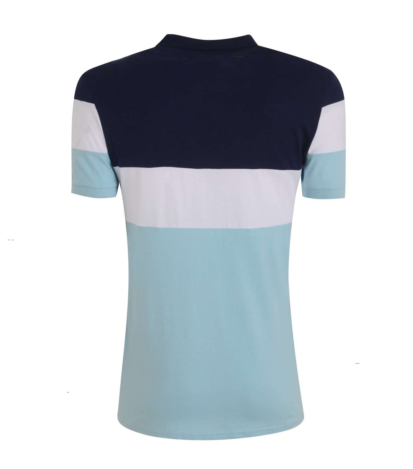 Only & Sons Pale Blue Colour Block Polo Shirt Image 2