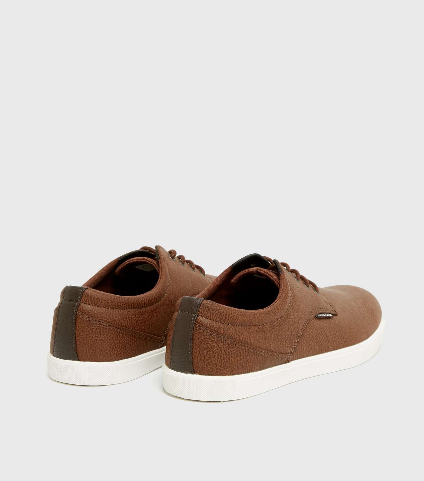 Jack & Jones Brown Lace Up Trainers Image 4