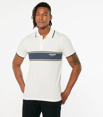 jack jones white polo shirt