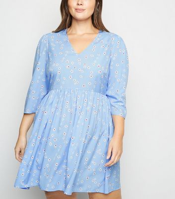 blue smock dress