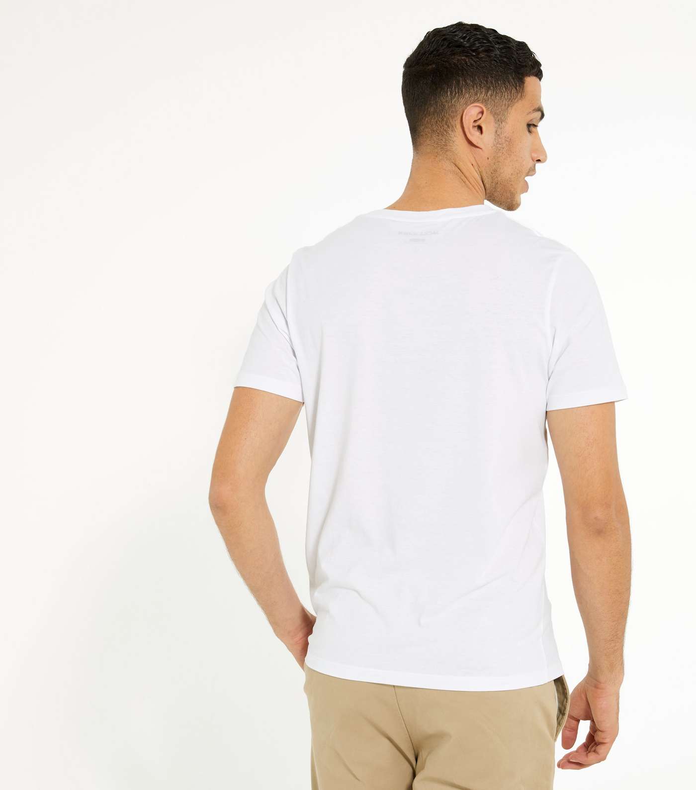 Jack & Jones White Short Sleeve Logo T-Shirt  Image 4