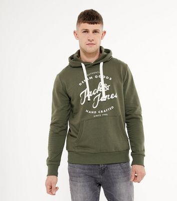 jack and jones green hoodie