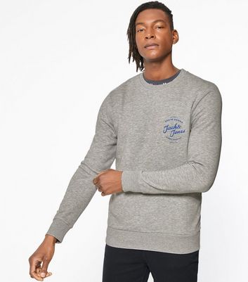 Jack jones grey sweatshirt Clearance