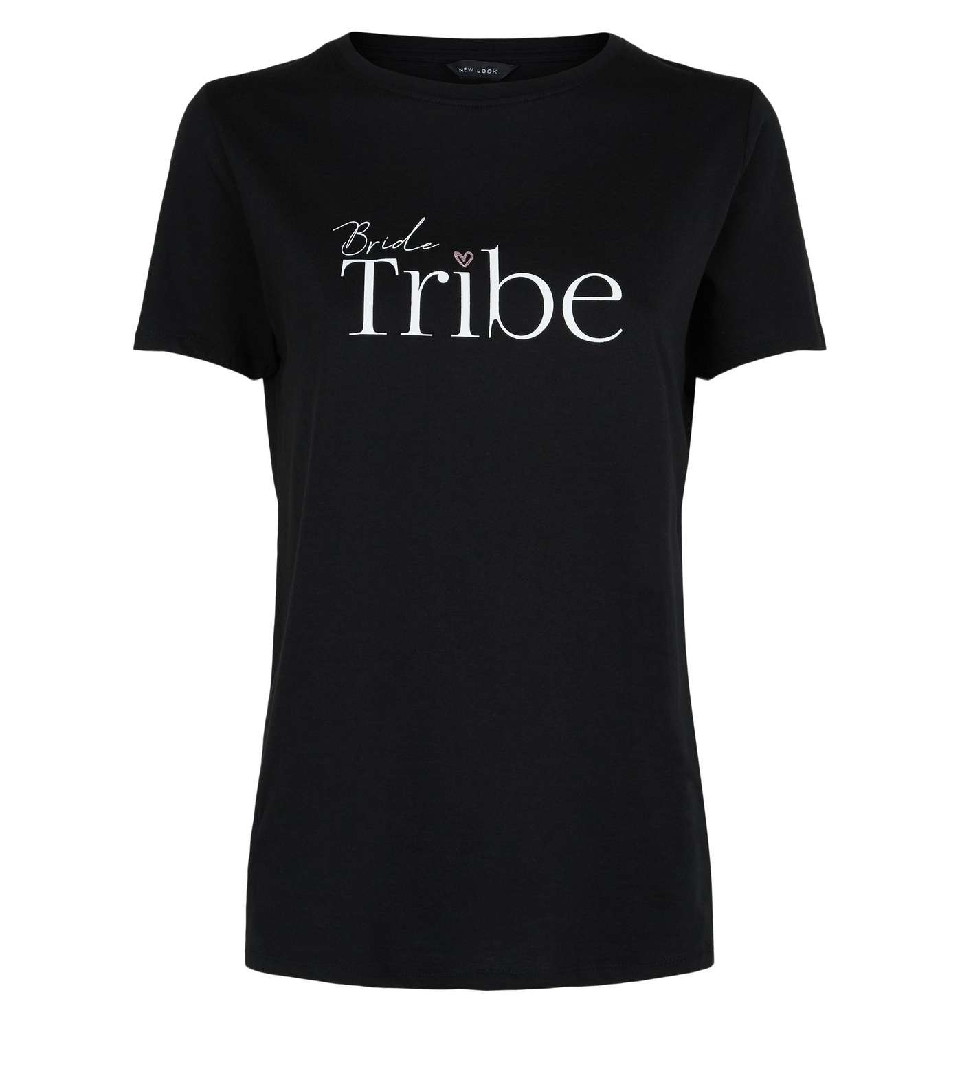 Black Slogan Bride Tribe T-Shirt Image 4