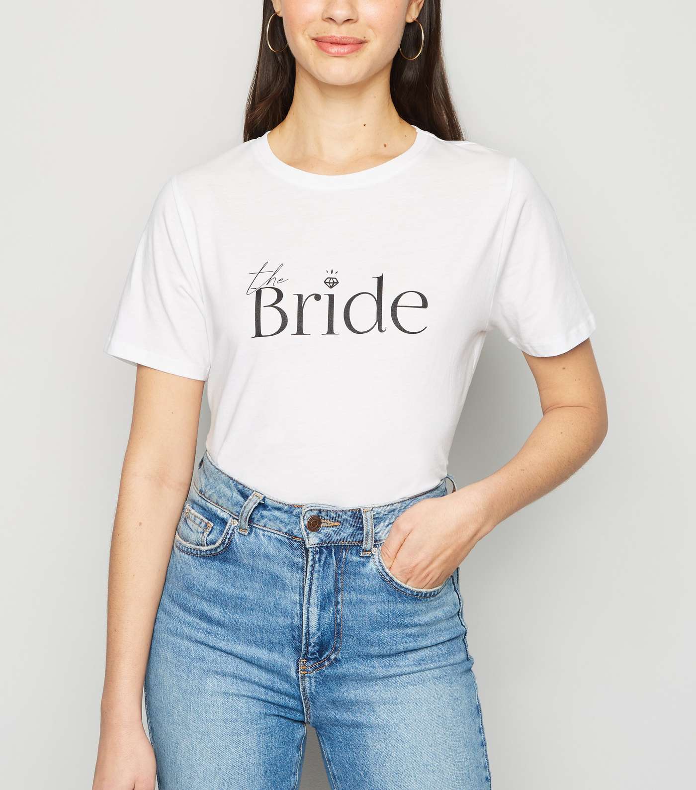 White The Bride Slogan T-Shirt