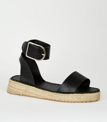 leather flatform sandals