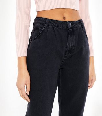 Black Slouch Nia Balloon Jeans | New Look