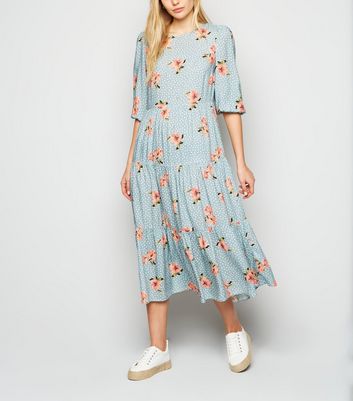 casual floral midi dress