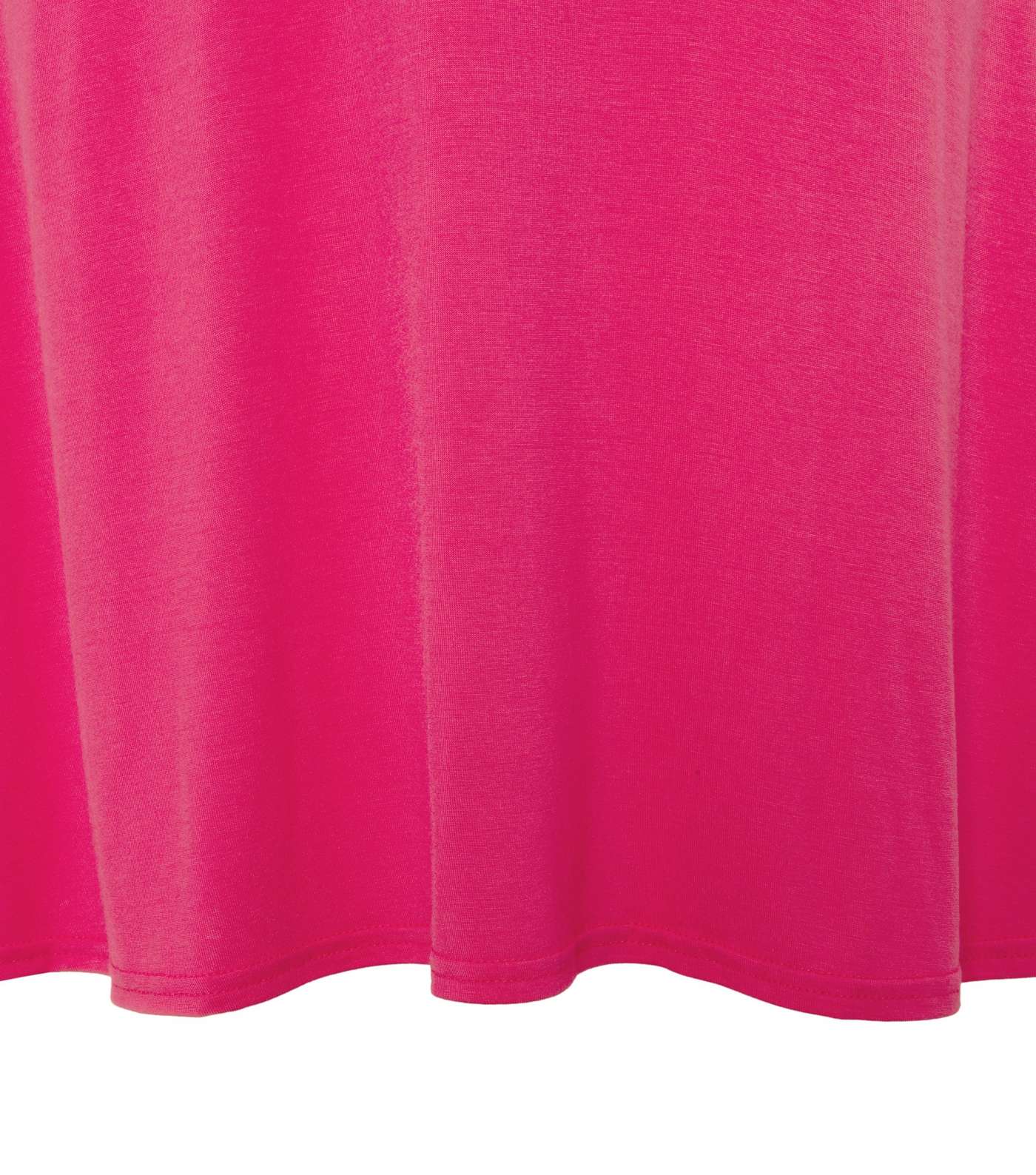 Bright Pink Strappy Mini Skater Dress  Image 3
