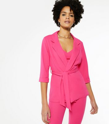 bright pink jacket blazer