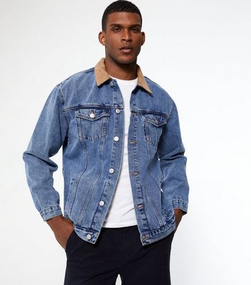 Jean jacket 2024 with corduroy collar