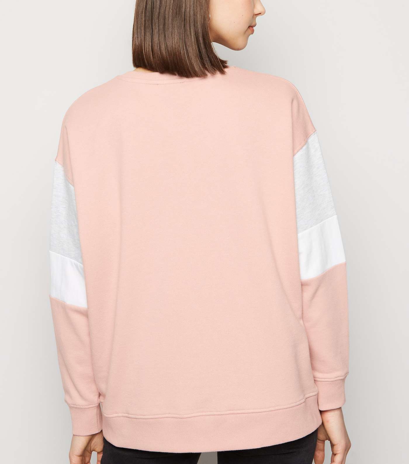 Mid Pink New York Colour Block Sweatshirt Image 3