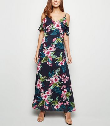 tropical maxi dress