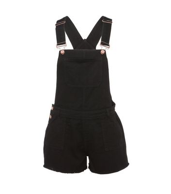 black short dungarees