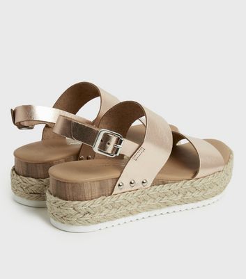 chunky espadrille sandals