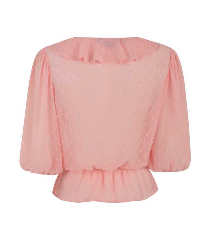 pale pink chiffon blouse