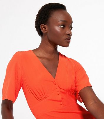 Plain hotsell orange dress