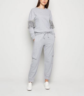 grey cargo joggers womens