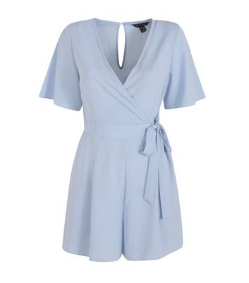 new look blue playsuit