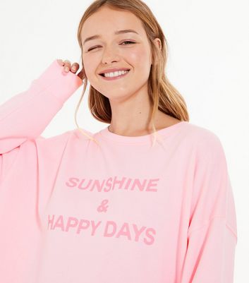 new look pink sweatshirt