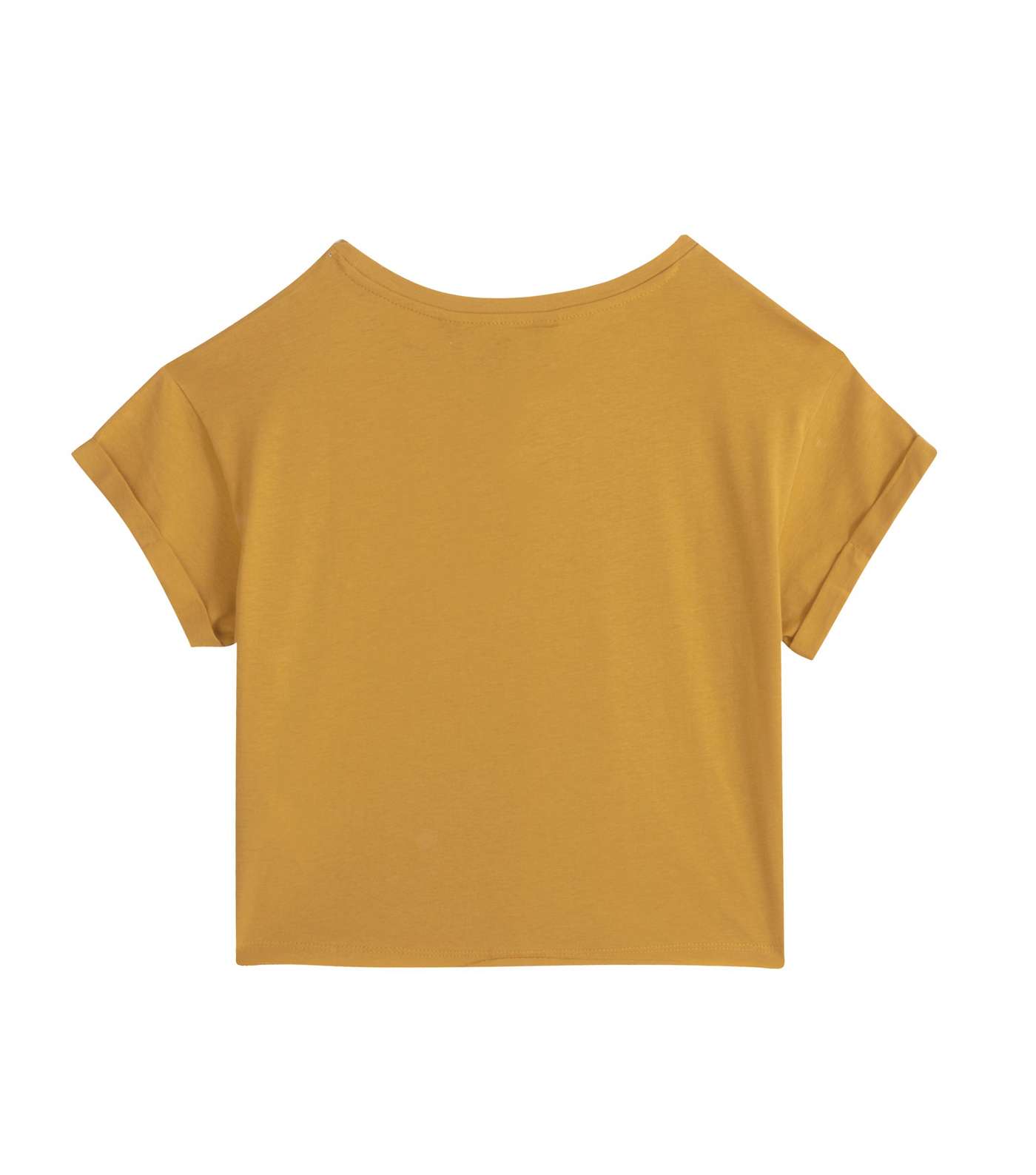 Girls Mustard Bee Kind Slogan Boxy T-Shirt Image 2