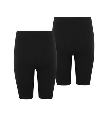 new look black cycling shorts