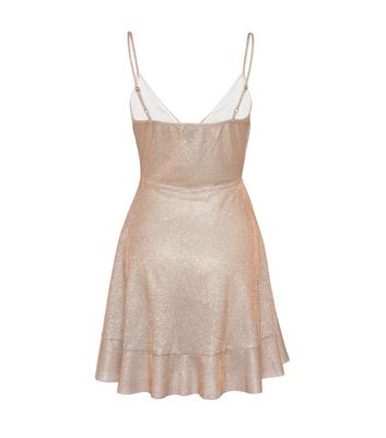 glitter ruffle dress