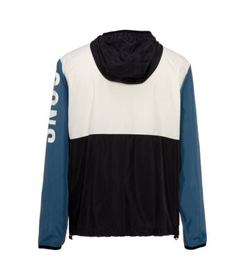 Men's Only & Sons Teal Colour Block Slogan Anorak New Look shop for Men's Only & Sons Teal Colour Block Slogan Anorak New Look at Shopo