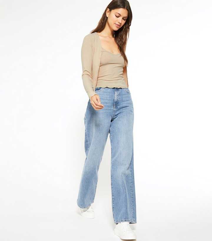 Cream Ribbed Cardigan and Cami Set