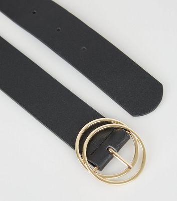double circle buckle belt