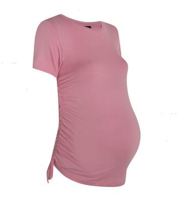 ruched side t shirt