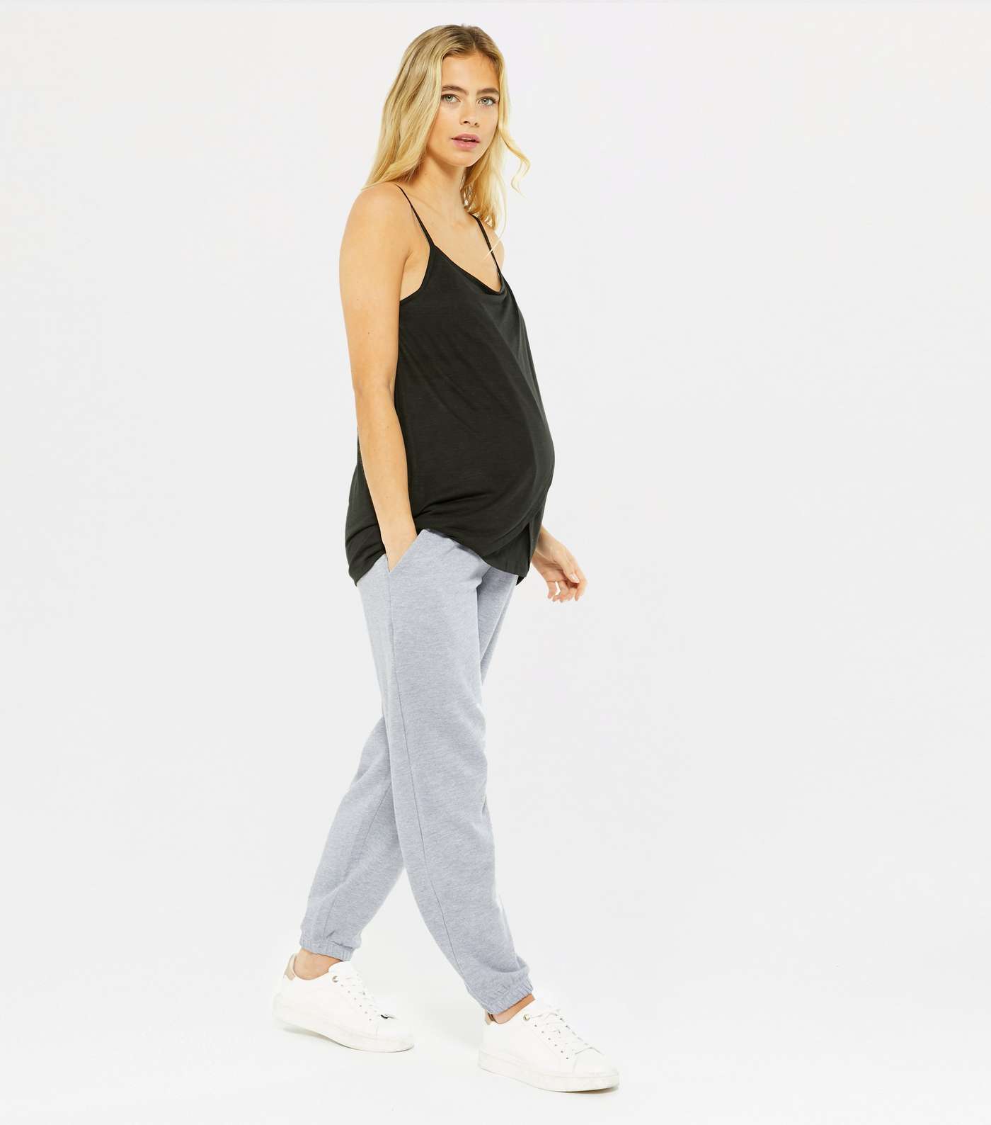 Maternity Grey Jersey Over Bump Joggers