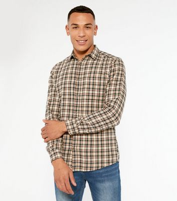 Only & Sons Rust Check Shirt | New Look