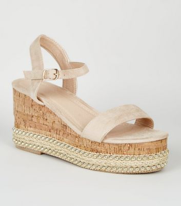 New look espadrille hot sale flatform in neutral