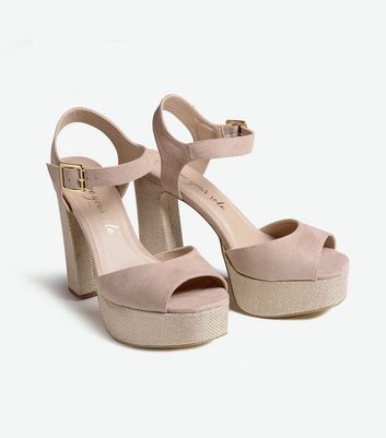 Cream store colour sandals